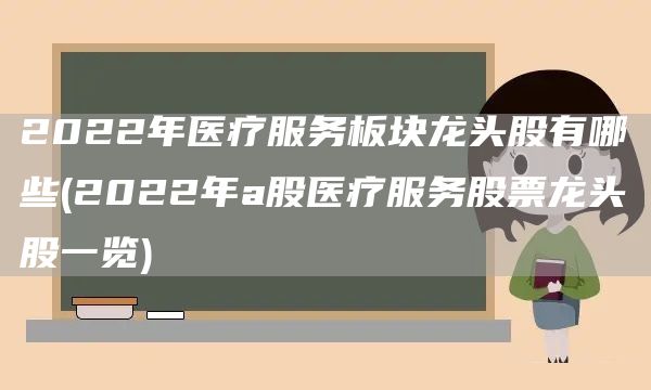 2022年醫(yī)療服務(wù)板塊龍頭股有哪些(2022年a股醫(yī)療服務(wù)股票龍頭股一覽)(圖1)